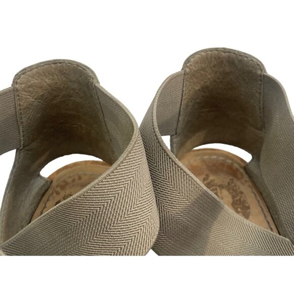 SOREL Women Sandals Size 8 Gray Ella Ankle Strap Slip On Casual Beach Summer - Picture 8 of 9